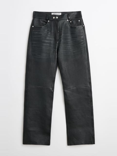 Wata Cut Whisker Black Buffed Lambskin