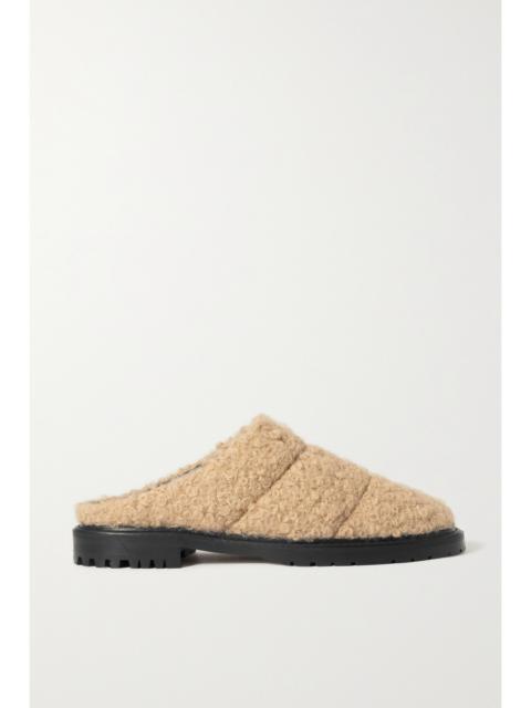 Astro Quilted Faux Shearling Mules