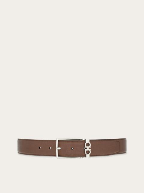 Reversible and adjustable Gancini belt