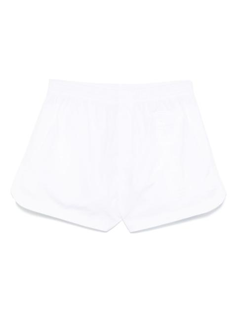 poplin track shorts