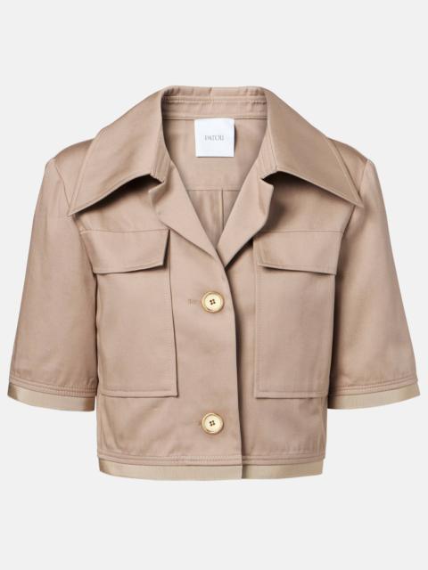 Cropped cotton jacket