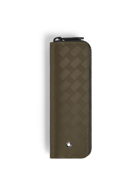 1-PEN POUCH WITH ZIP IN EXTREME LEATHER