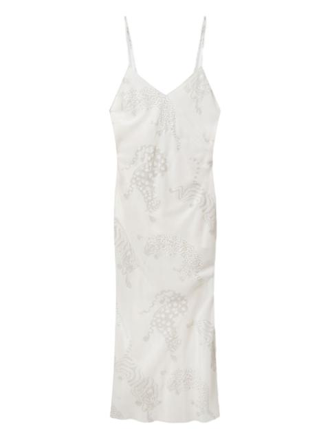 leopard-pattern sleeveless dress