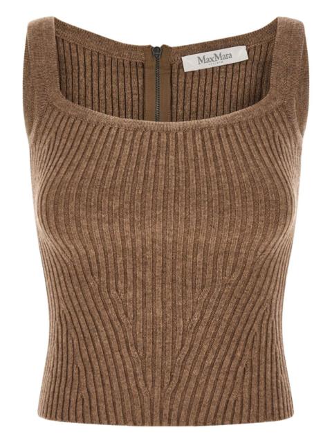 Aretusa ribbed-knit tank top