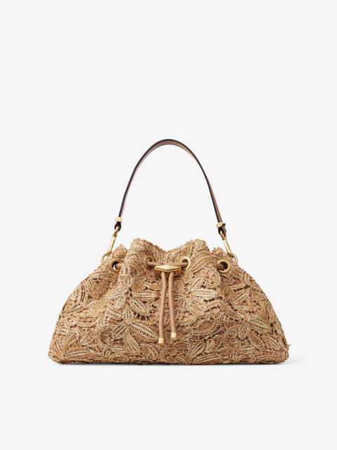 Cinch Medium
Natural Flower Woven Raffia Bucket Bag