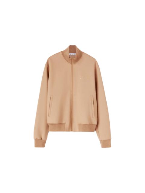 OFF-WHITE Quote Wool Slim Tracktop Camel