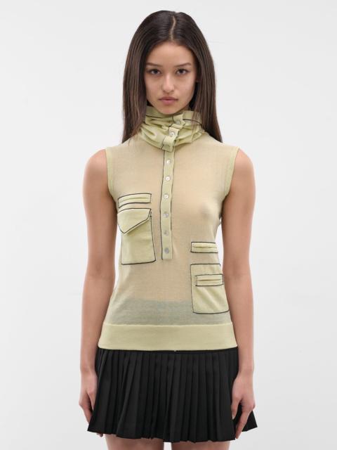 Kreiner Rollneck Collar Tank Top