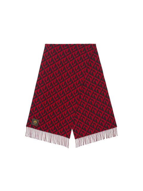 MOON LOZENGE WOOL SCARF