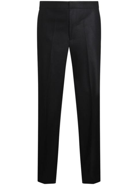 wool straight-leg trousers