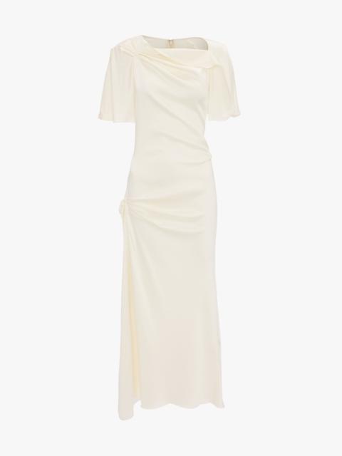 Cap Sleeve Dress In Ivory