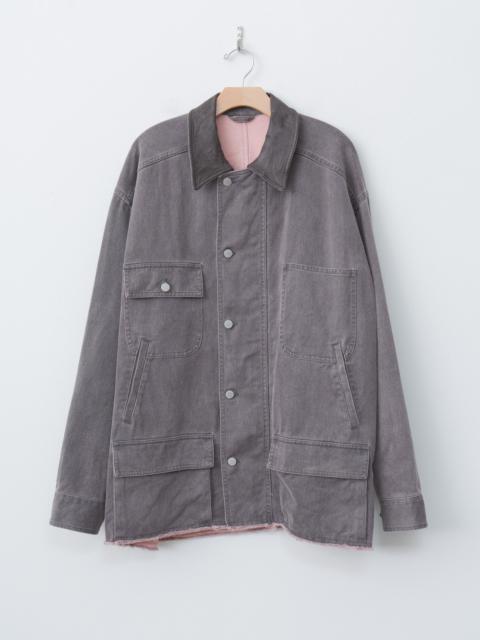 Cotton Cut-Off Coverall Jacket - Dusty Pink