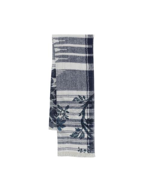 Hawnbci floral-print scarf