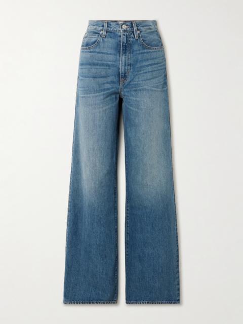 Eva High-rise Wide-leg Organic Jeans