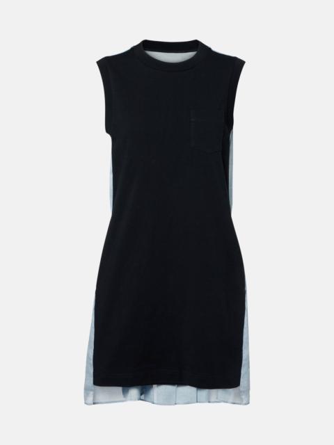Cotton jersey minidress