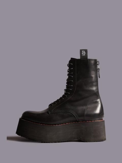 Double Stack Boot - Black | R13 Denim Official Site