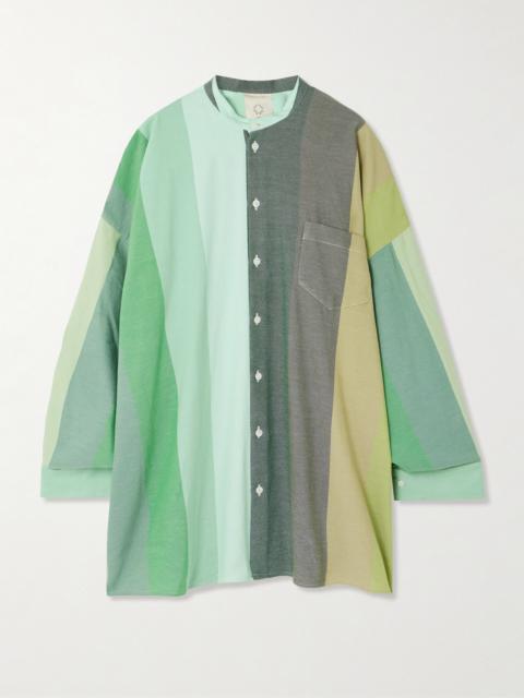 Oversized Striped Cotton Shirt