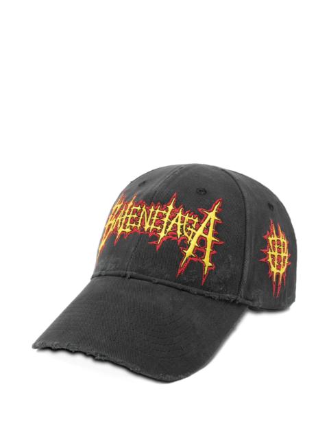 Balenciaga Embroidery Distressed Baseball Cap