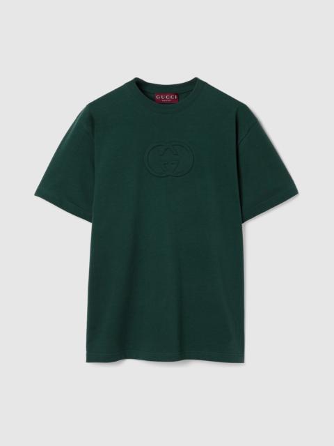 Cotton jersey T-shirt with embroidery