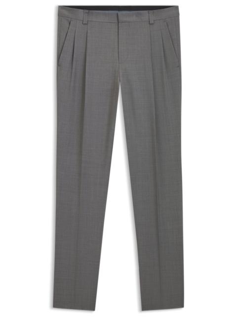 EXTRA-SLIM-FIT TROUSERS IN VIRGIN-WOOL DOBBY