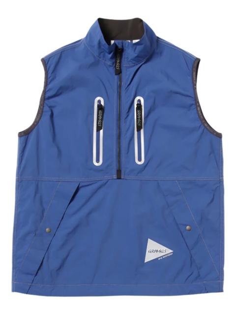 brushed-texture nylon vest