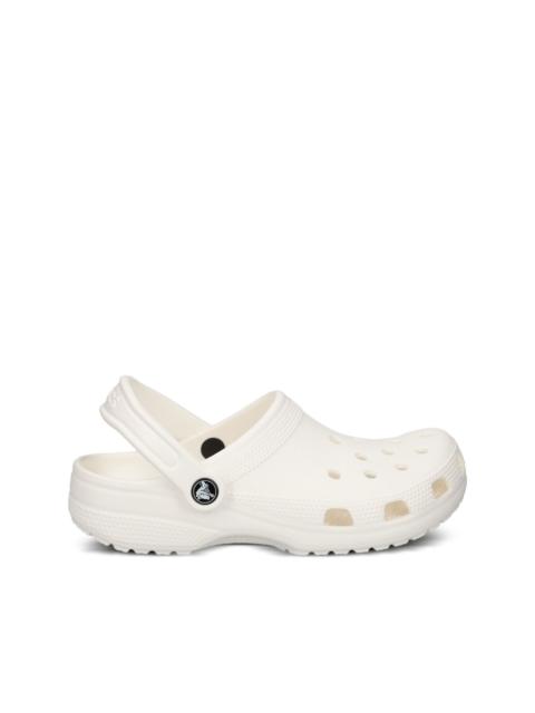 perforated heel-strap clog
