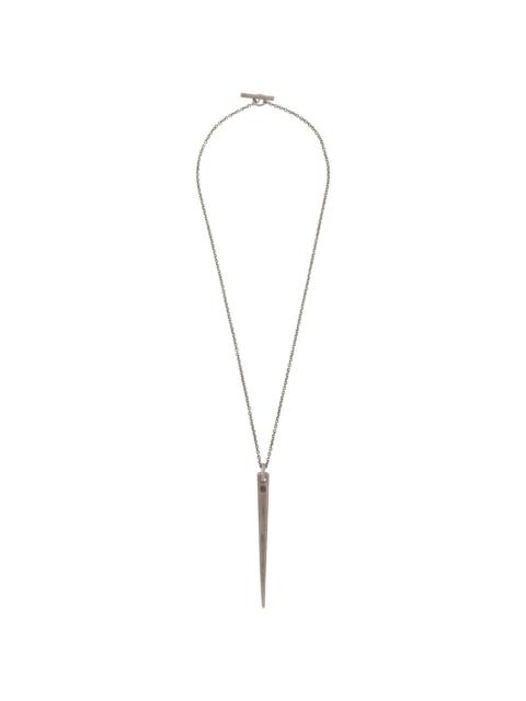 large spike pendant necklace