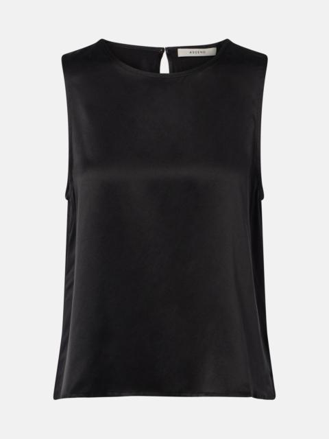 Sofia silk charmeuse tank top