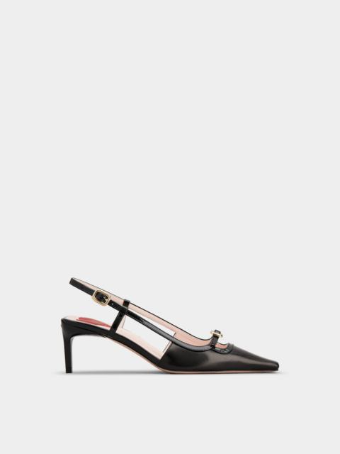 Viv' Canard Slingback Pumps in leather