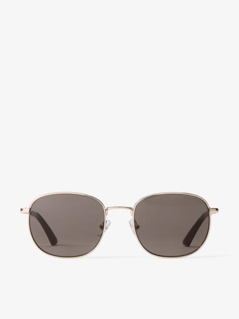 Dune
Pale Gold and Dark Brown Pantos Metal Sunglasses