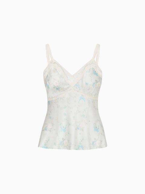 Lirena Silk-Blend Floral Top
