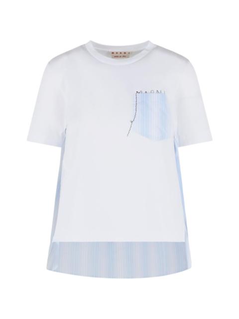 pocket striped T-shirt