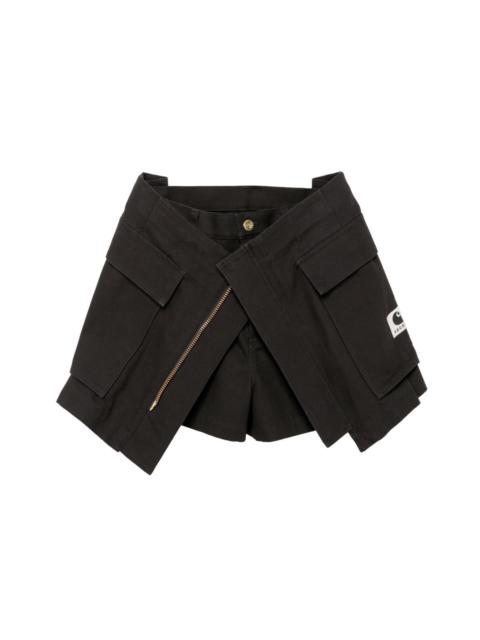 黒2新品 sacai Carhartt WIP Duck Skirt スカート Sacai Carhartt WIP Asymmetric Wrap Skirt | Nordstrom