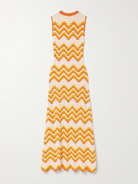 Huayna Crocheted Organic Cotton Maxi Dress