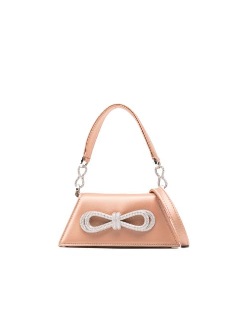 Samantha crystal-embellished bow mini bag