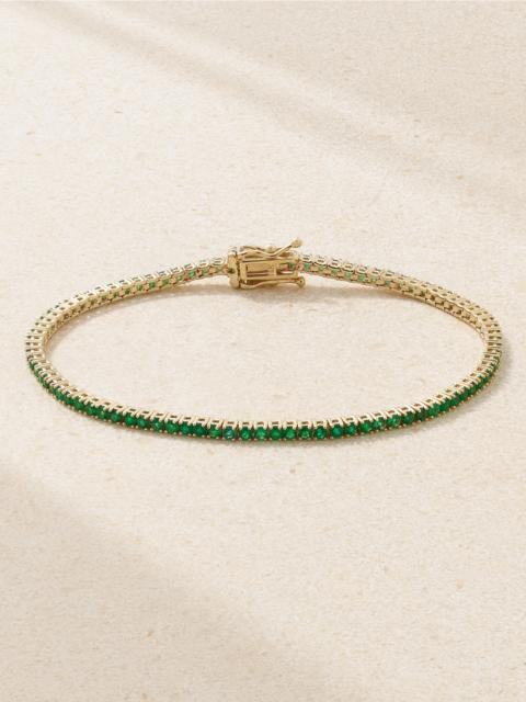 14-karat Gold Emerald Tennis Bracelet