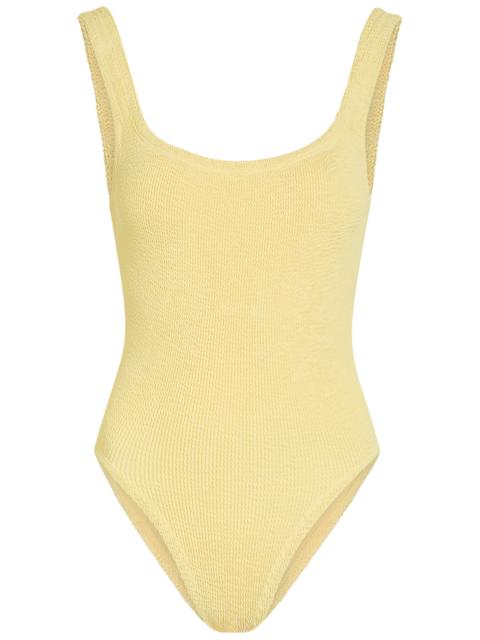 Hunza G Square-neck Crinkle Swimsuit