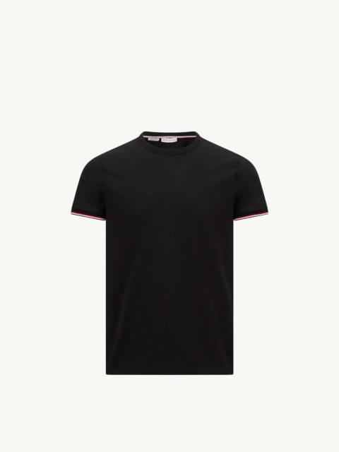 Tricolor-Trimmed Cotton T-Shirt