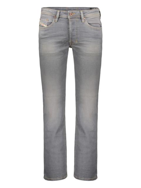 five-pocket straight-leg jeans