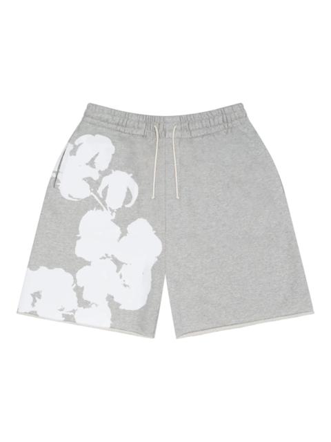Denim Tears Big Cotton Wreath Sweat Shorts Grey
