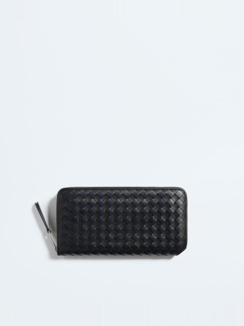 Intrecciato Piccolo Zip Around Wallet