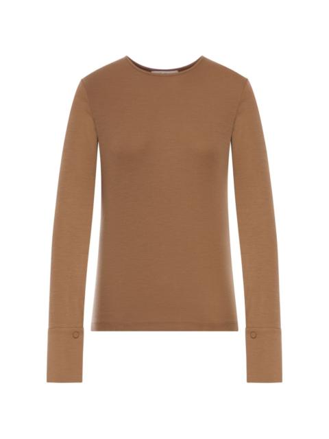 button-detail sweater