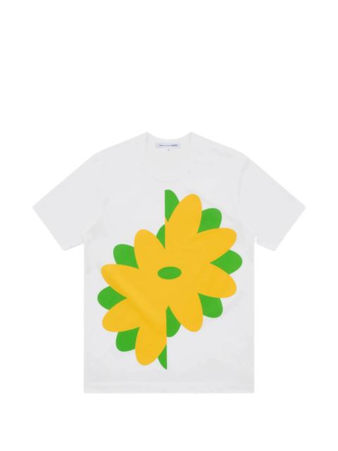 Bold Yellow-Green Splotch Print Tee