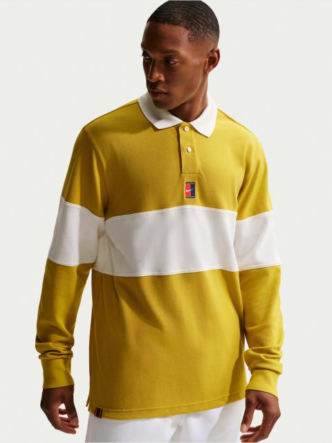 NikeCourt Heritage Men's Tennis Long-Sleeve Polo