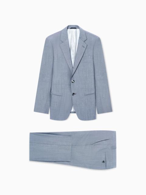 SINGLE-BREASTED SOHO LINE SUIT IN VIRGIN WOOL