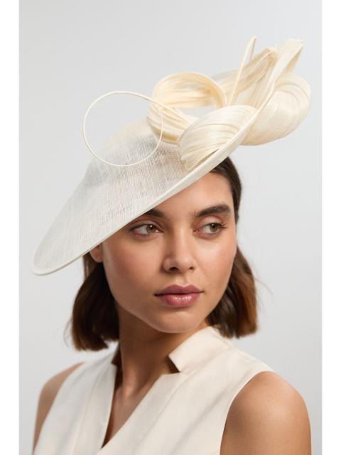 Asymmetric Disk Spiral Detailed Fascinator