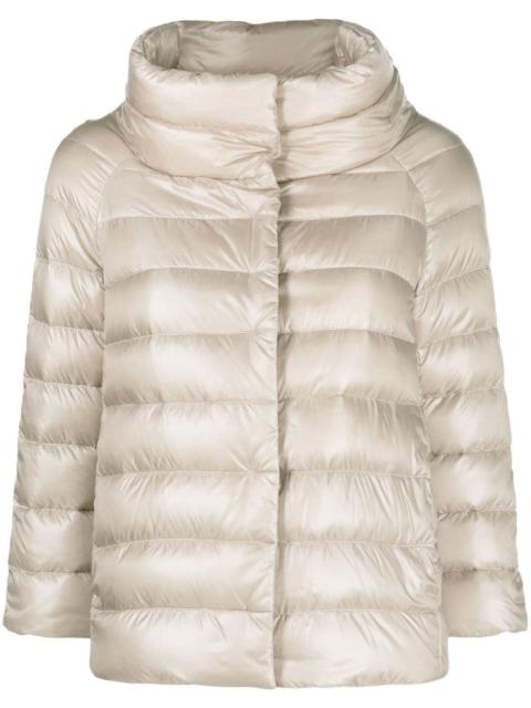 high-neck puffer jacket