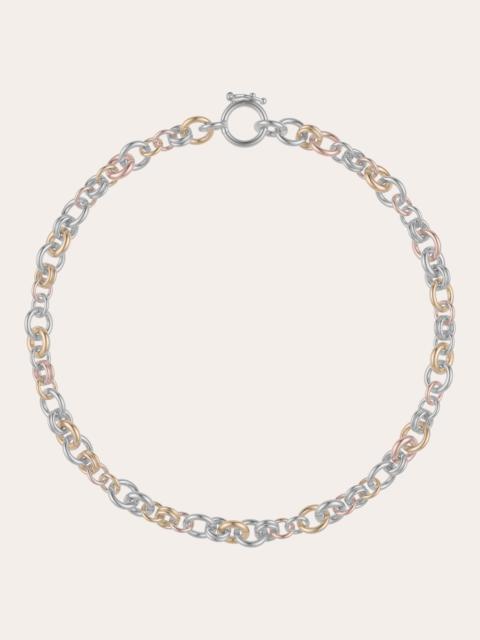 Helio 18K Gold Sterling Silver Chain Bracelet