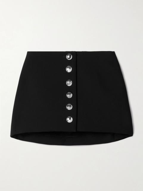 Jaxon cady mini skirt Black