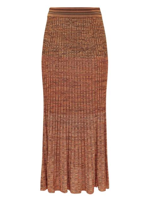 MOULINE RIB MIDI SKIRT