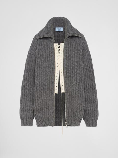 Shetland wool cardigan